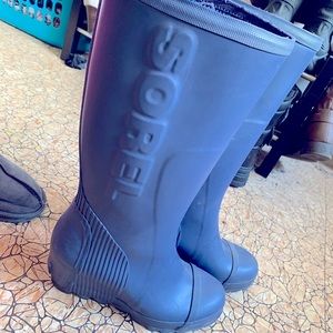 Blue Sorel Wedge Boots Size 10